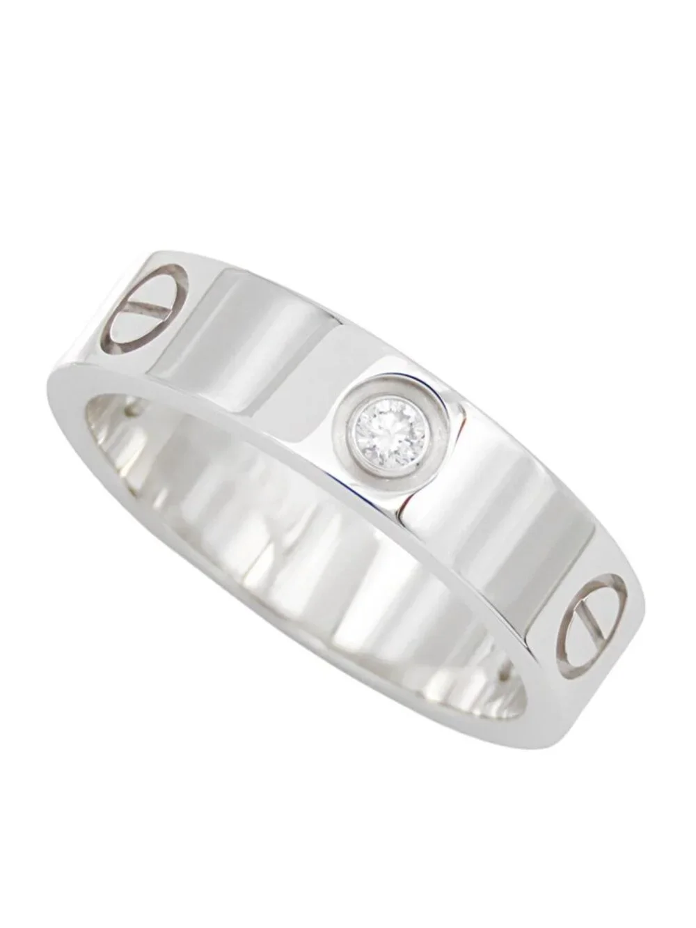 Cartier Love White Gold 18K Diamond 61 Ring